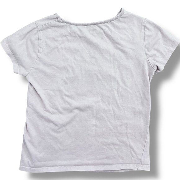 Mini Boden Sequin Short Sleeve Butterfly Appliqué Shirt Size 7 - Picture 4 of 5